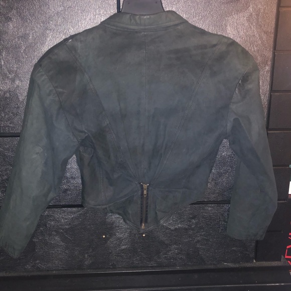 Vintage Black Genuine Leather jacket. - Picture 2 of 4